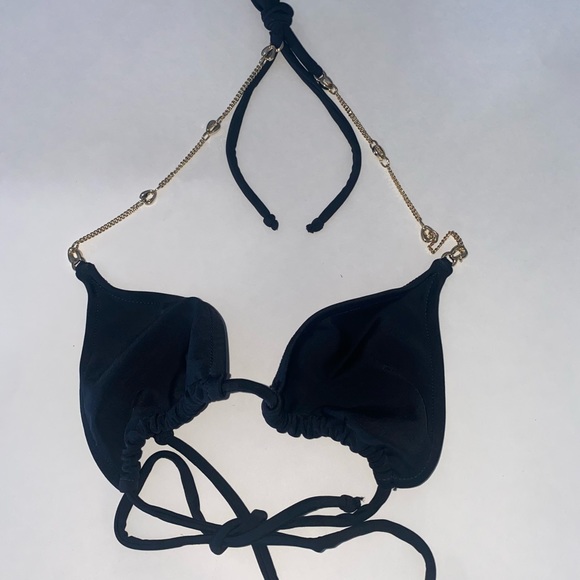 New Black with Gold Accent Bikini M - Picture 2 of 11